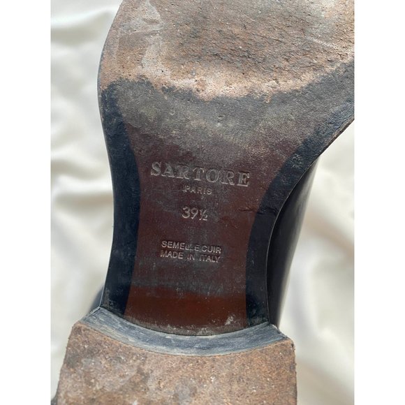 Sartore Black Riding Boots, size 39.5 (fits size 10) - Picture 8 of 13